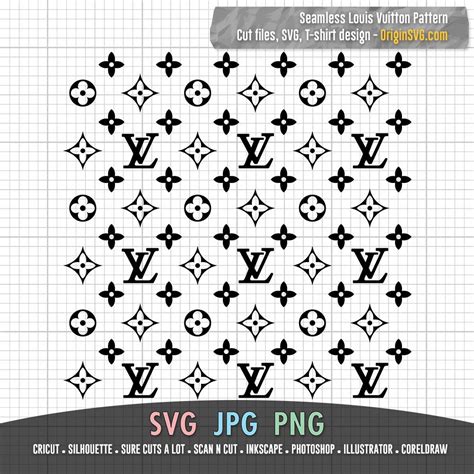 free lv logo pattern svg.